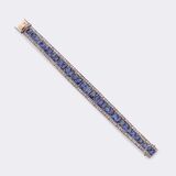 Natural Ceylon Sapphire Bracelet with Diamonds - image 2