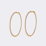 Pair of Hoop Diamond Earrings - image 1
