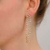 Pair of multicoloured Diamond Earrings - image 2