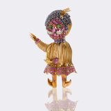 Vintage Brooch 'Maharaja' with Colour Gemstones - image 1