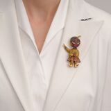 Vintage Brooch 'Maharaja' with Colour Gemstones - image 2
