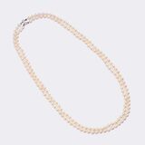 Two-row Pearl Necklace - image 1