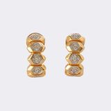 Pair of 'Pangolini' Diamond Hoop Earrings