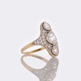 Art Nouveau Diamond Ring - image 2