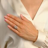 Art Nouveau Diamond Ring - image 3