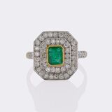 Emerald Diamond Ring - image 1
