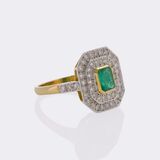 Emerald Diamond Ring - image 2