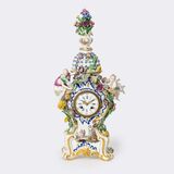 Magnificent Rococo table clock with figures
