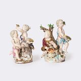 Two porcelain groups 'Four Seasons' - image 1