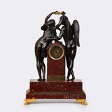 Large Empire Clock 'Cupid and Psyche' after Claude Michallon - image 2