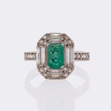 Emerald Diamond Ring - image 1