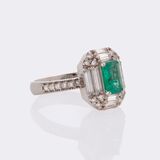 Emerald Diamond Ring - image 2