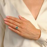 Emerald Diamond Ring - image 3