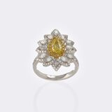 Multicoloured Fancy Diamond Ring - image 2