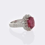 Rubellite Diamond Ring - image 3