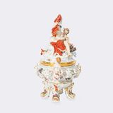 Magnificent lidded tureen from the swan service with Acis and Galatea - image 3