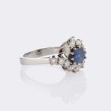 Sapphire Diamond Ring - image 2