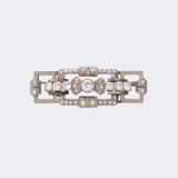 Art Déco Diamond Brooch - image 1