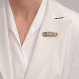 Art Déco Diamond Brooch - image 2