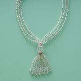 Long rock crystal brilliant necklace - image 2