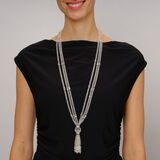 Long rock crystal brilliant necklace - image 5