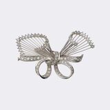 French Vintage Diamond Brooch - image 1