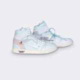 Pair of Nike Jordan 1 High x Virgil Abloh 'Alaska' Sneakers - image 3