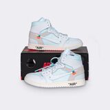 Pair of Nike Jordan 1 High x Virgil Abloh 'Alaska' Sneakers - image 5