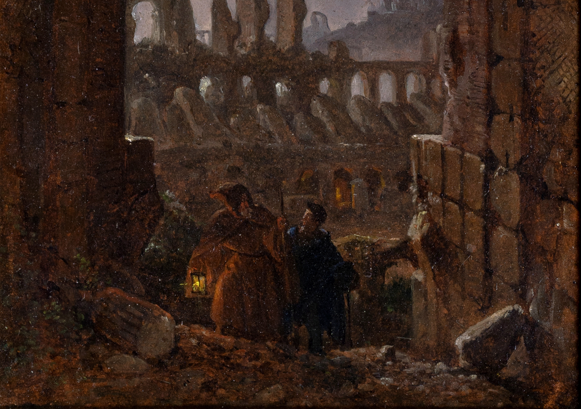 Visitors in the Colosseum