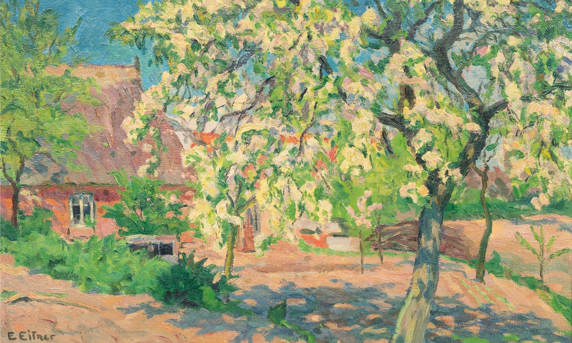 Blossoming Apple Trees