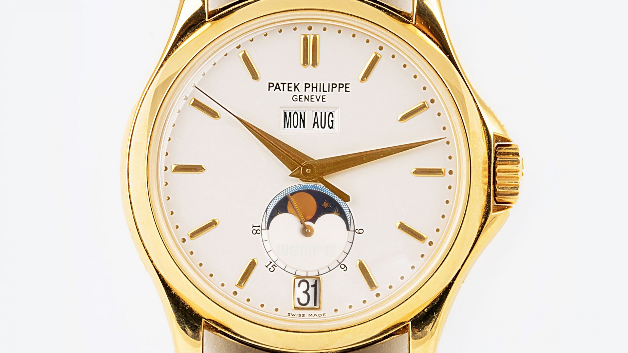 Herrenarmbanduhr Annual Calendar, 125 Jahre Wempe