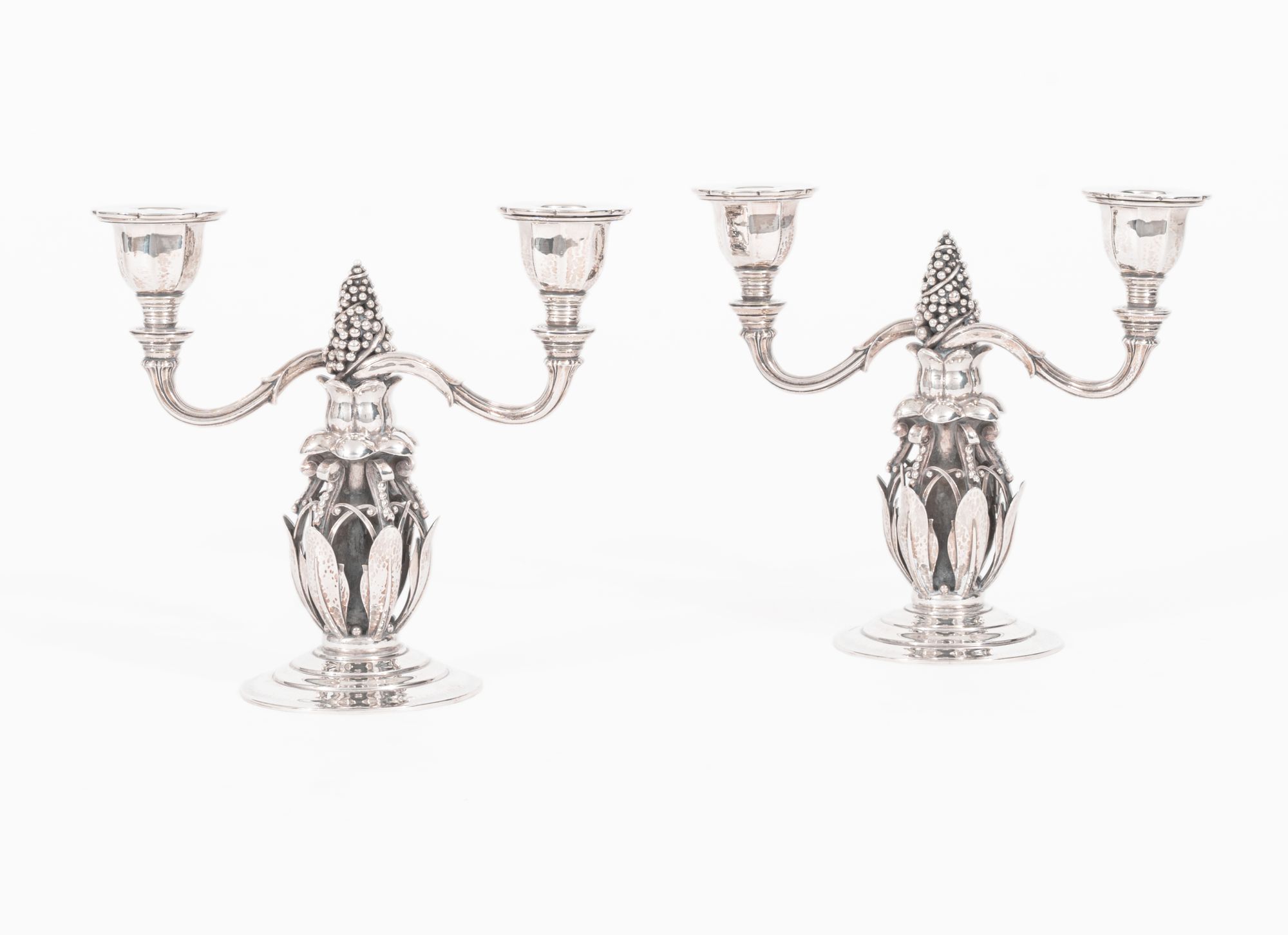 A Pair of Two-armed Candelabras No. 244