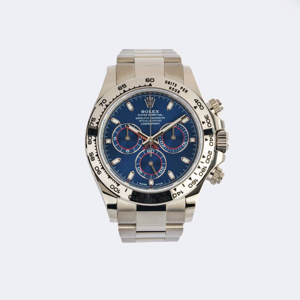 Herren-Armbanduhr 'Daytona' Blue Dial - Neu & Full Set