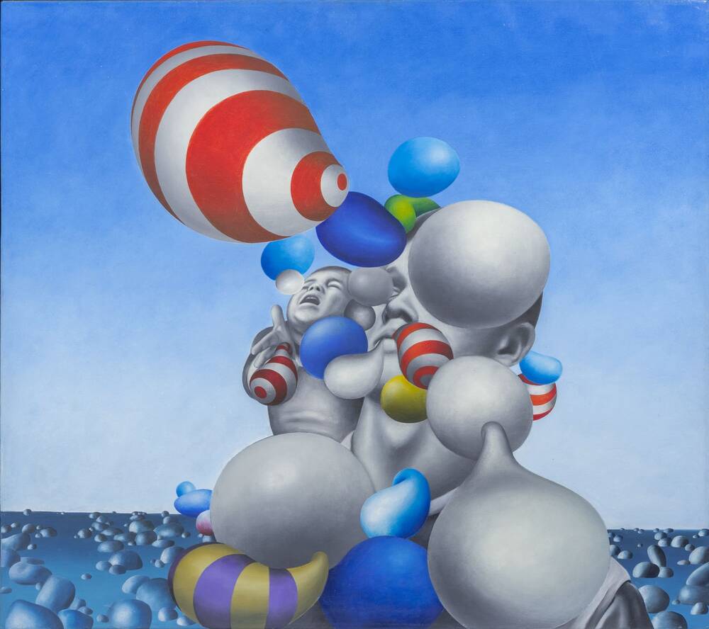 Zwei Ballonbläser