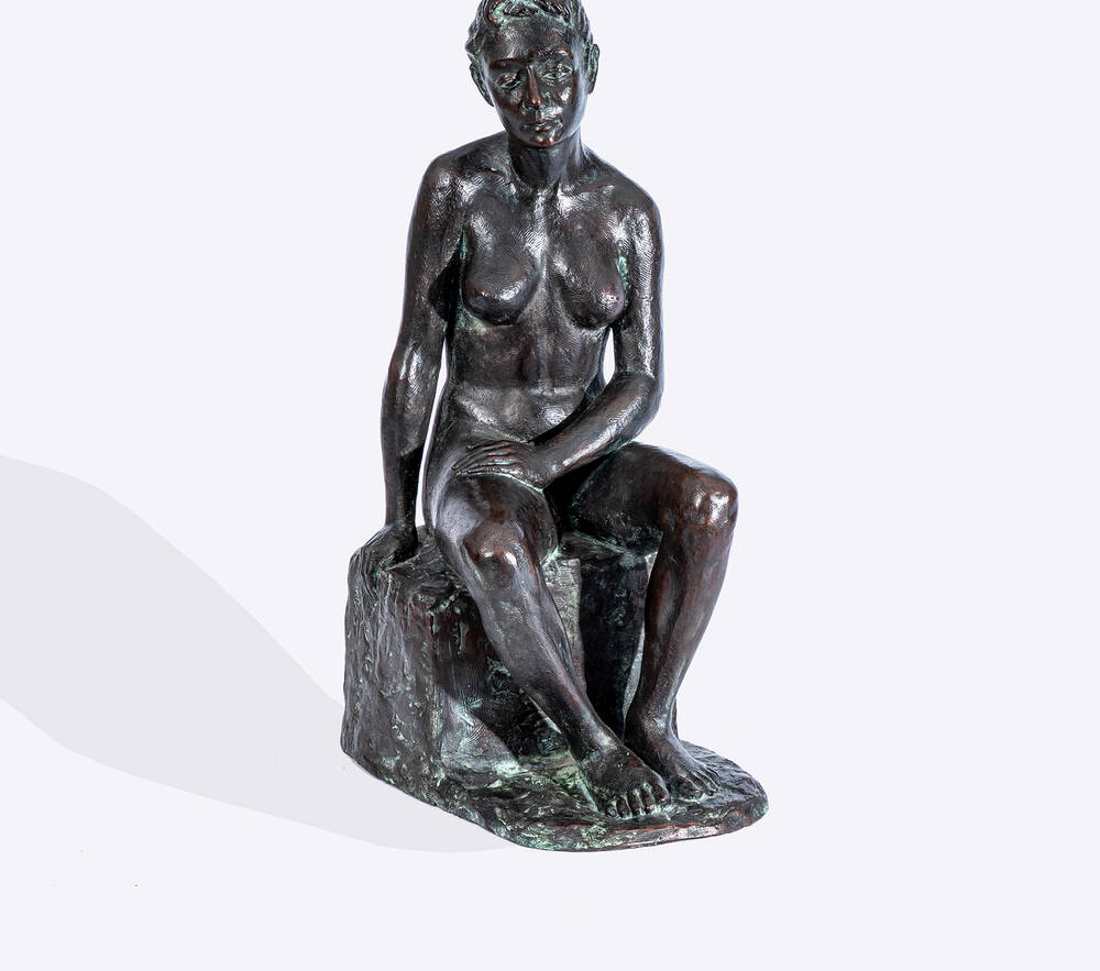 Sitzender weiblicher Akt