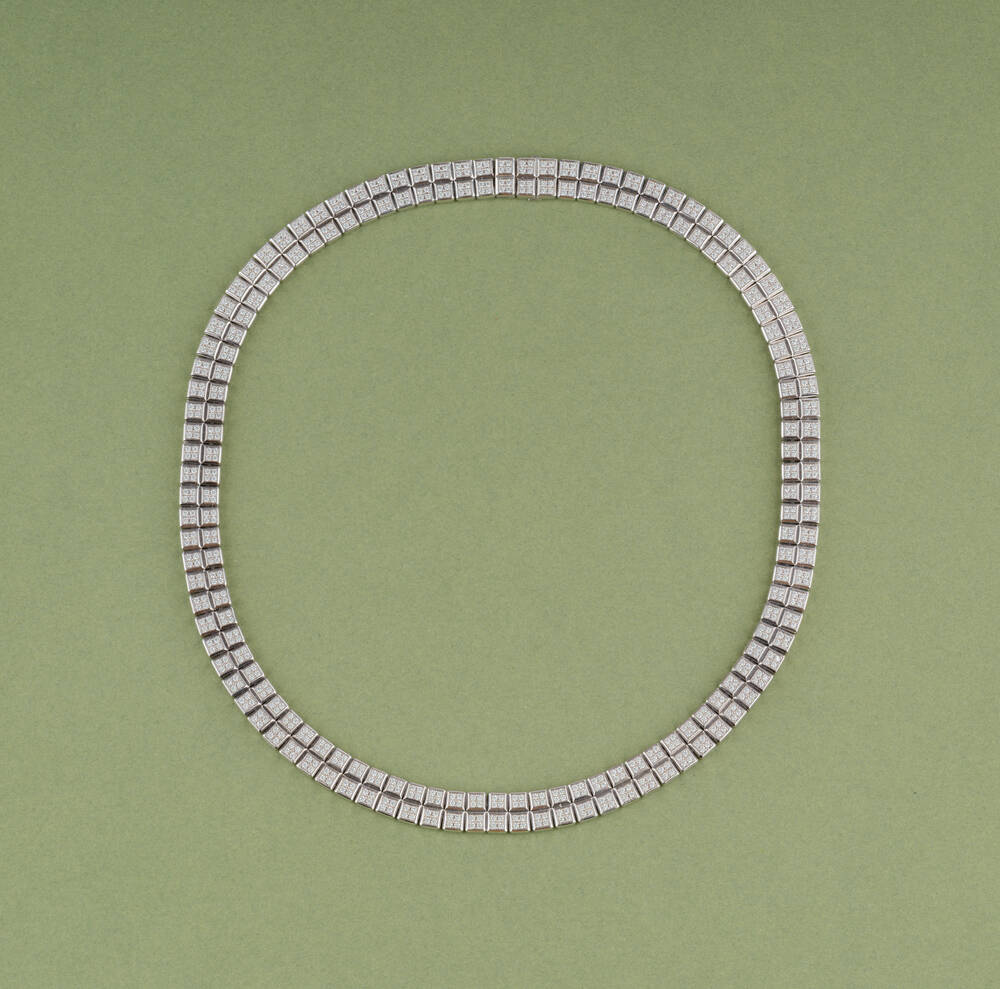 Ikonisches Brillant Collier 'Ice Cube'