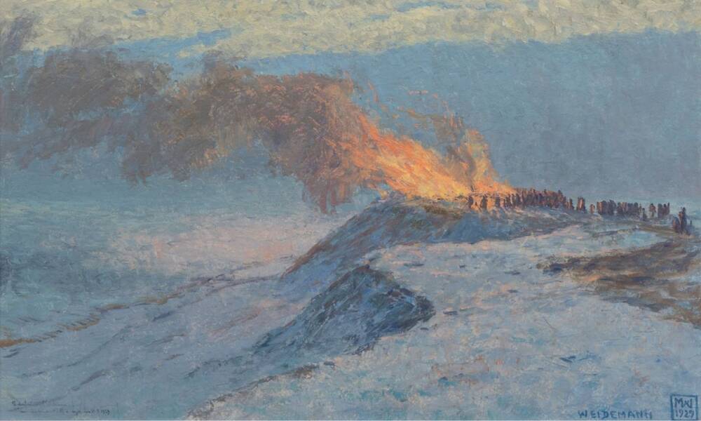 Bikebrennen am Keitum-Kliff auf Sylt