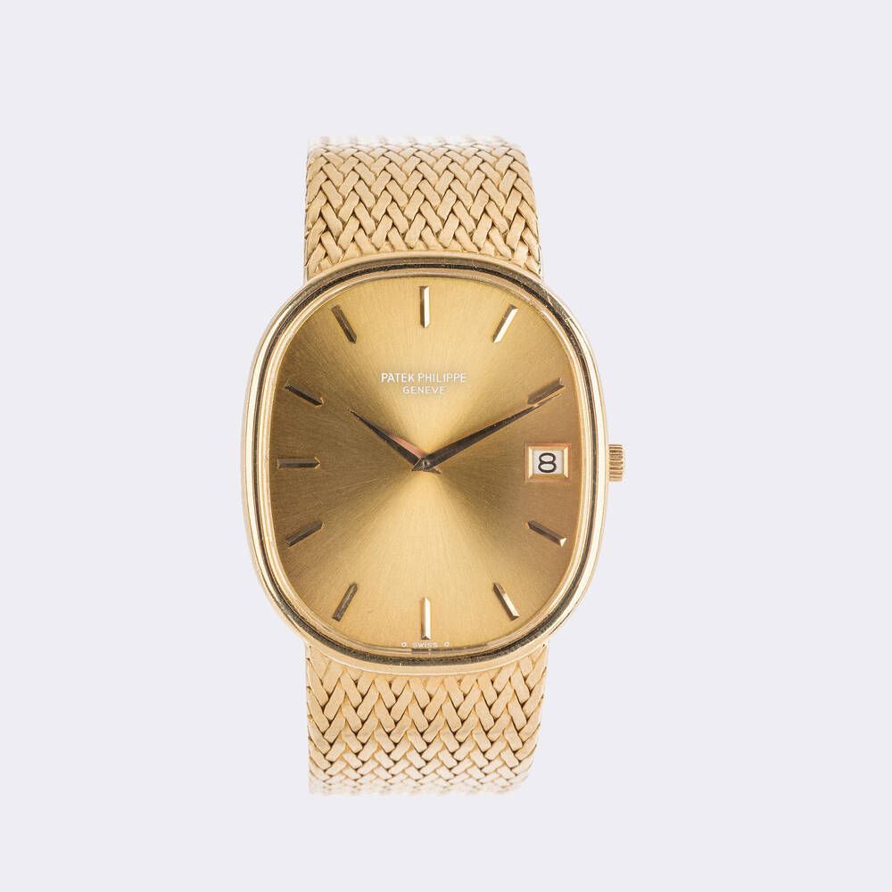 Seltene Herren-Armbanduhr 'Ellipse d'Or' Jumbo