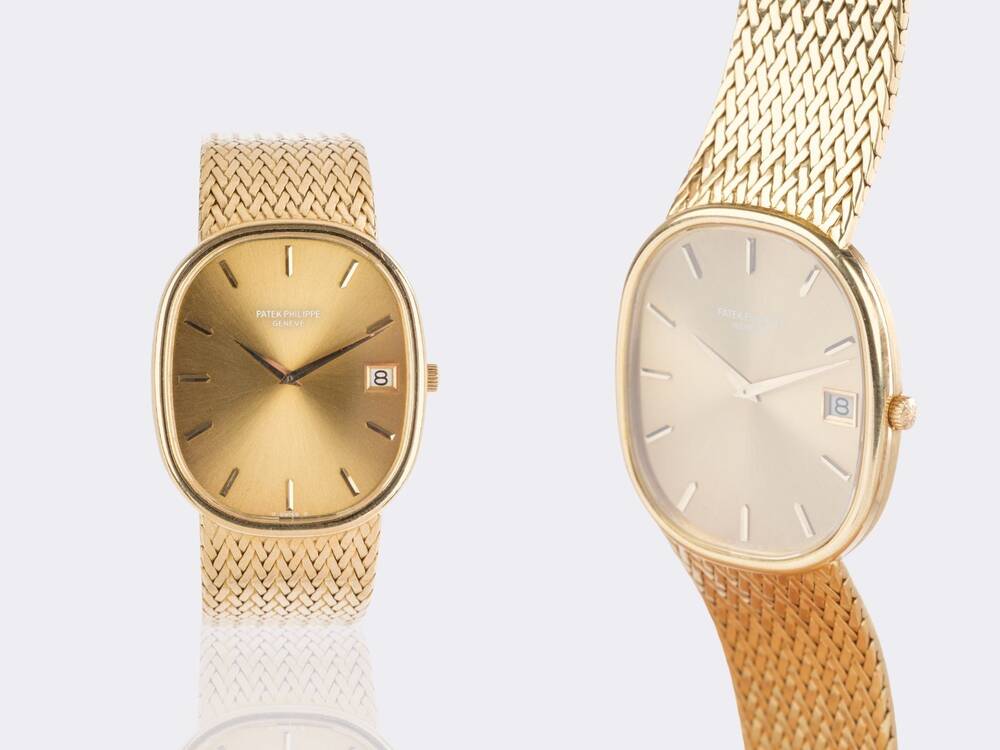 Seltene Herren-Armbanduhr 'Ellipse d'Or' Jumbo