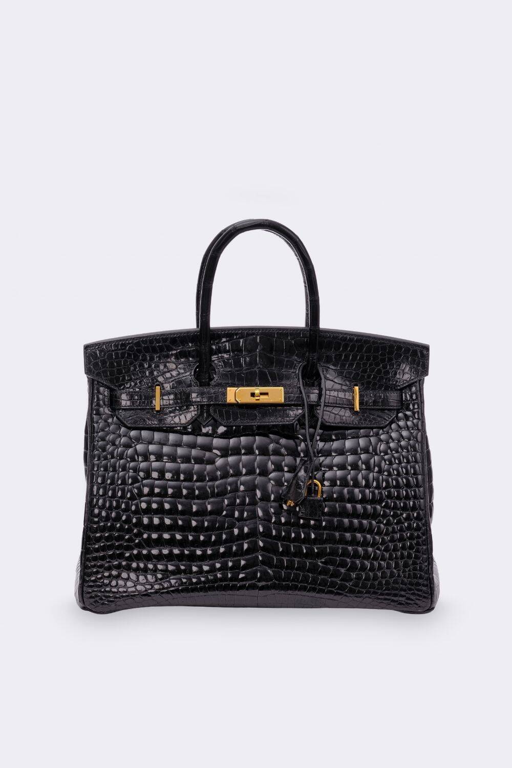 Birkin Bag 35 Shiny Porosus Crocodile